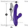 Vibrador estimulador con succionador de clitoris y carga USB